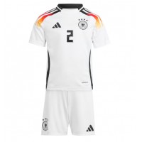 Maglia Calcio Germania Antonio Rudiger #2 Prima Divisa Bambino Europei 2024 Manica Corta (+ pantaloncini)